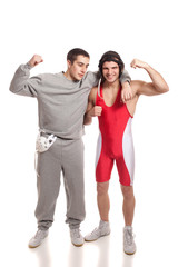 Obraz premium Wrestlers