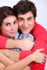 Portrait of happy in love couple