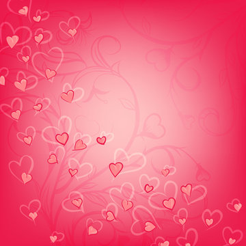 background with hearts