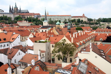 Obraz premium View over the old town Prague Czech republic Europe