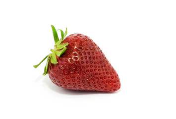 Fresh strawberry isolated on white