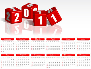 calendario anno 2011