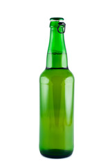 Bottle of beer a picture in studio  isolated on white background