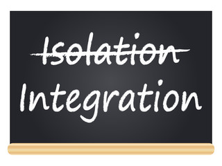 Obraz premium Integration statt Isolation