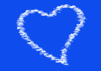 Fototapeta premium cloud love heart