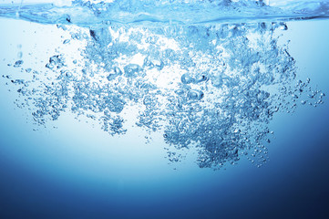 Bubbles of water.