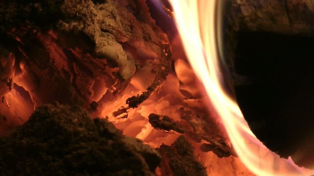 Feuerstelle im Sand
