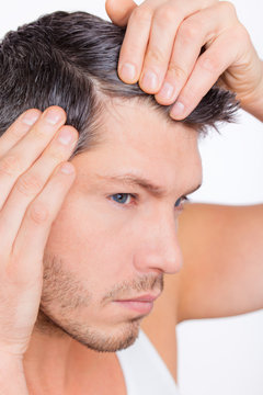 male hair
