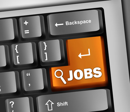 Keyboard Illustration "Jobs"