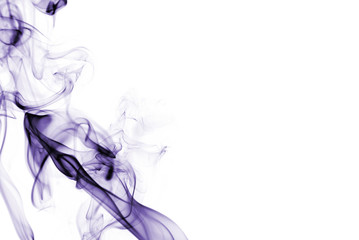 smoke on the white background