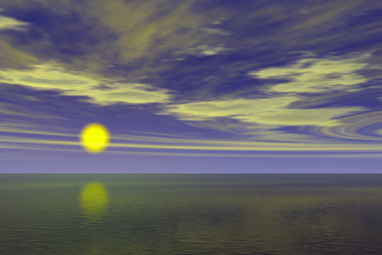 Sunrise ocean view