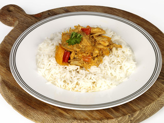 Turkey Curry with Rice
