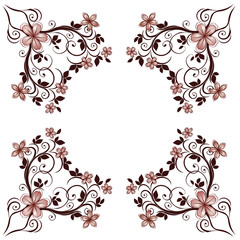 Floral vector decor
