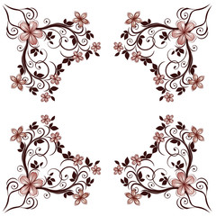 Floral vector decor