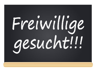 Freiwillige gesucht!