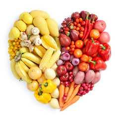 yellow and red healthy food