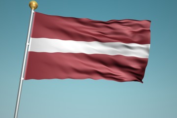 Fototapeta na wymiar ラトビアの国旗
