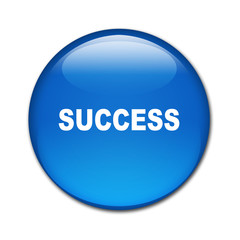 Boton brillante texto SUCCESS