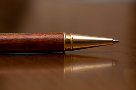 Elegant pen closeup