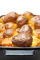 baked potatoes and cheese