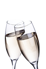 flutes of champagne