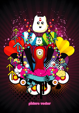 personajes abstractos en vector