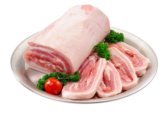 Bacon thickly sliced not cured