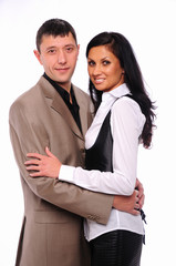 Young charming couple