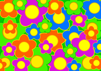 Abstract spring flowers