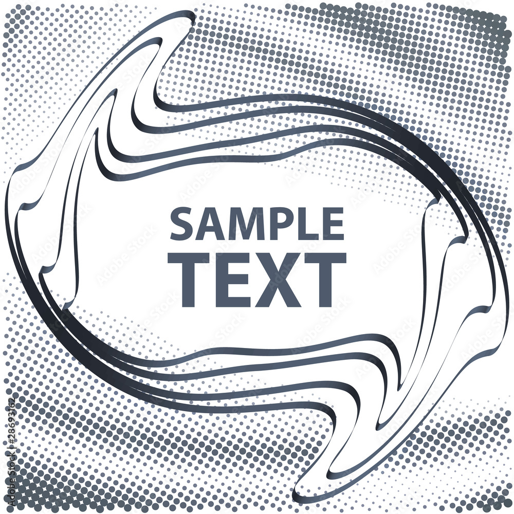 Aufkleber abstract grey template with copy space. vector