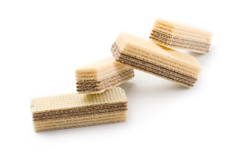 Wafers isolated on white