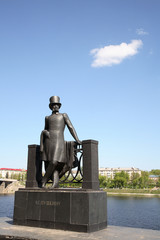 Fototapeta na wymiar Pomnik Aleksandra Puszkina w Twerze