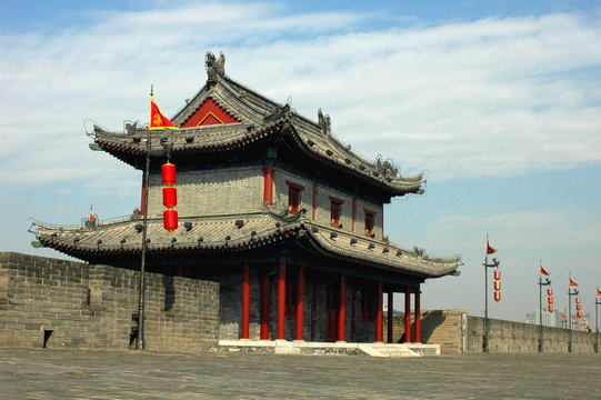 Ancient city wall of Xian China
