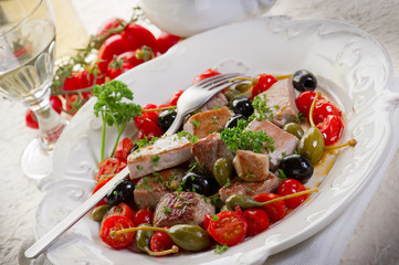 tuna messinese recipe-tonno alla messinese