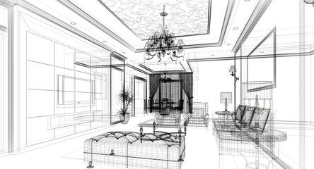 salotto rendering 3d divano illustrazione disegno interior
