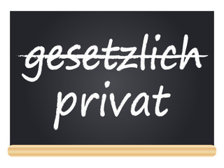Obraz premium gesetzlich vs. privat