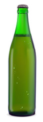 Green bottle of beer