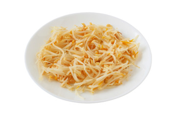 bean sprout on a plate