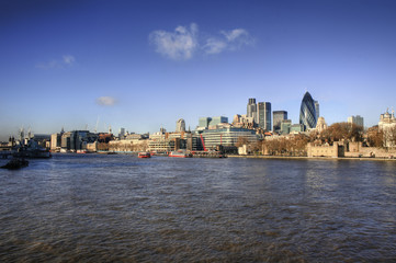 London - River Thames and Skyline