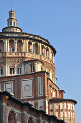 Fototapeta premium santa maria delle grazie dome, milano
