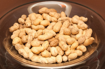 peanuts on plate