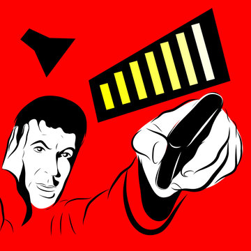 homme abaisse son t&eacute;l&eacute;commande