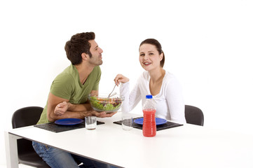 couple having lunch