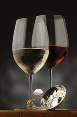 Vino blanco y tinto