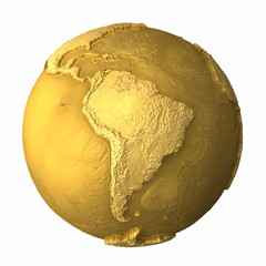 Gold Globe - South America
