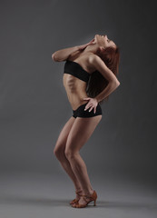 modern style dancer posing