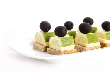 appetiser with olives