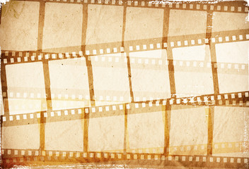 brown film strip for textures and backgrounds frame