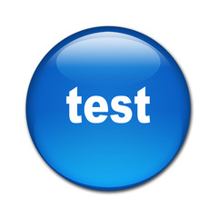 Boton brillante texto test
