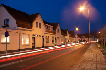 street in evening